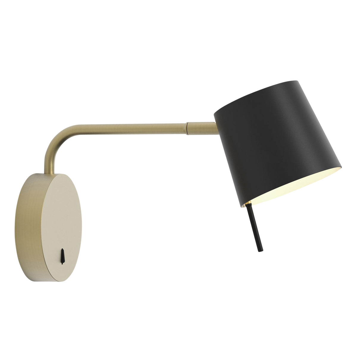 Astro Miura Swing Arm Base Matt Gold Interior Wall Light