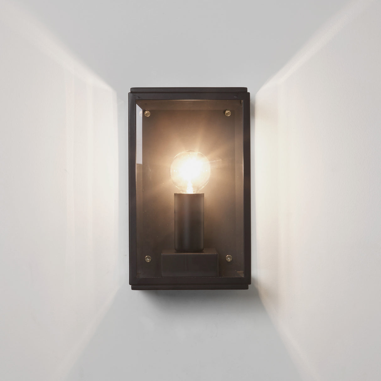 Astro Homefield 130 Textured Black Outdoor Wall Light