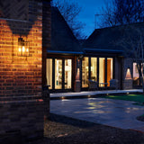 Astro Box Lantern 450 Textured Black Outdoor Wall Light