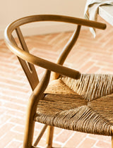Garden Trading Chilthorne Wishbone Bar Stool Ash Wood, Natural