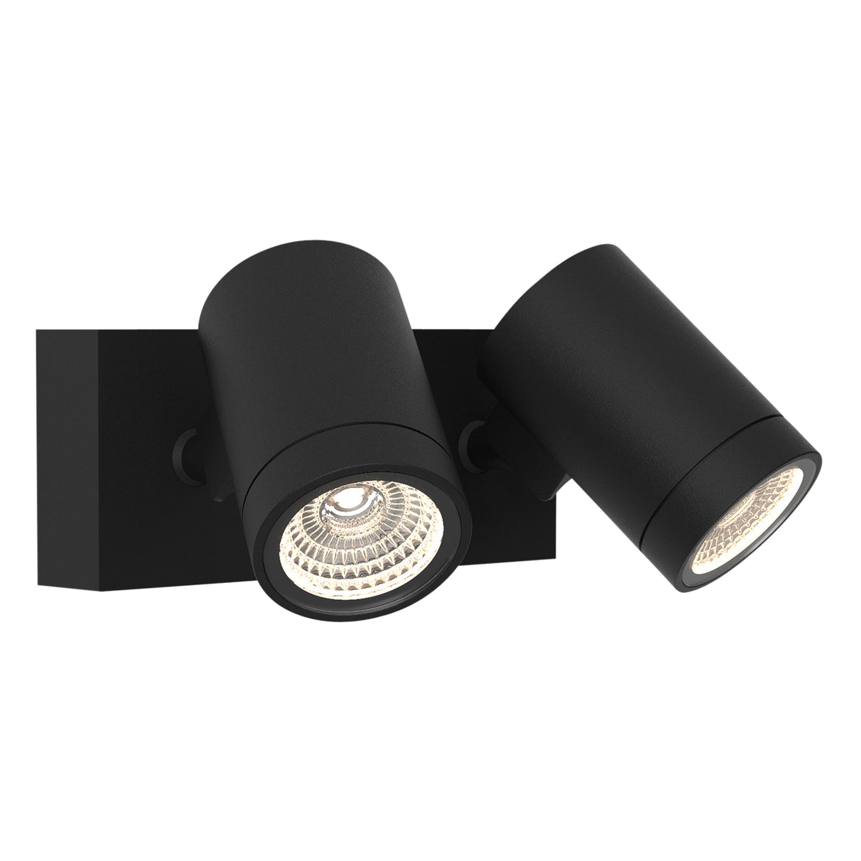 Astro Bayville Twin Spot Textured Black Outdoor Spotlight