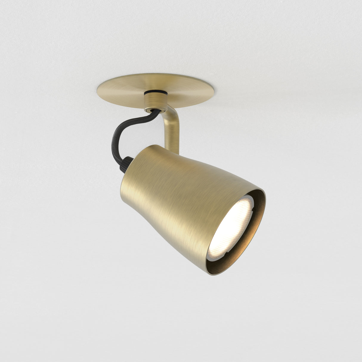 Astro Juno Recessed Matt Brushed Brass Interior Spotlight