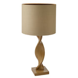 Amos Abia Wood Table Lamp with Linen Shade –  from Amos Lighting + Home