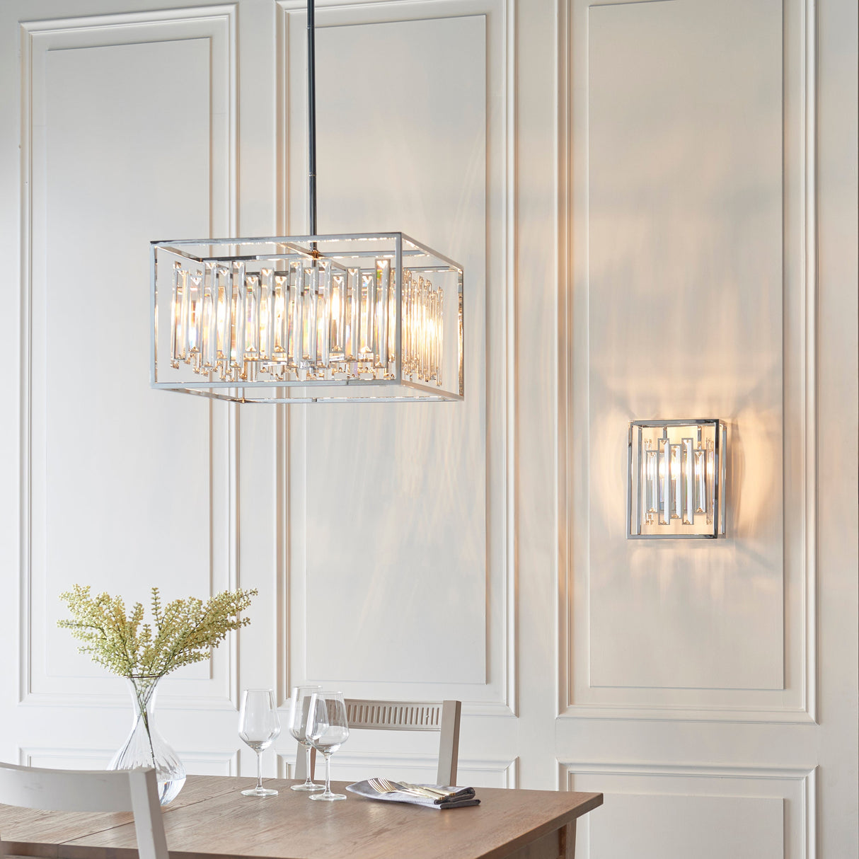 Endon Acadia Crystal Pendant Large –  from Amos Lighting + Home