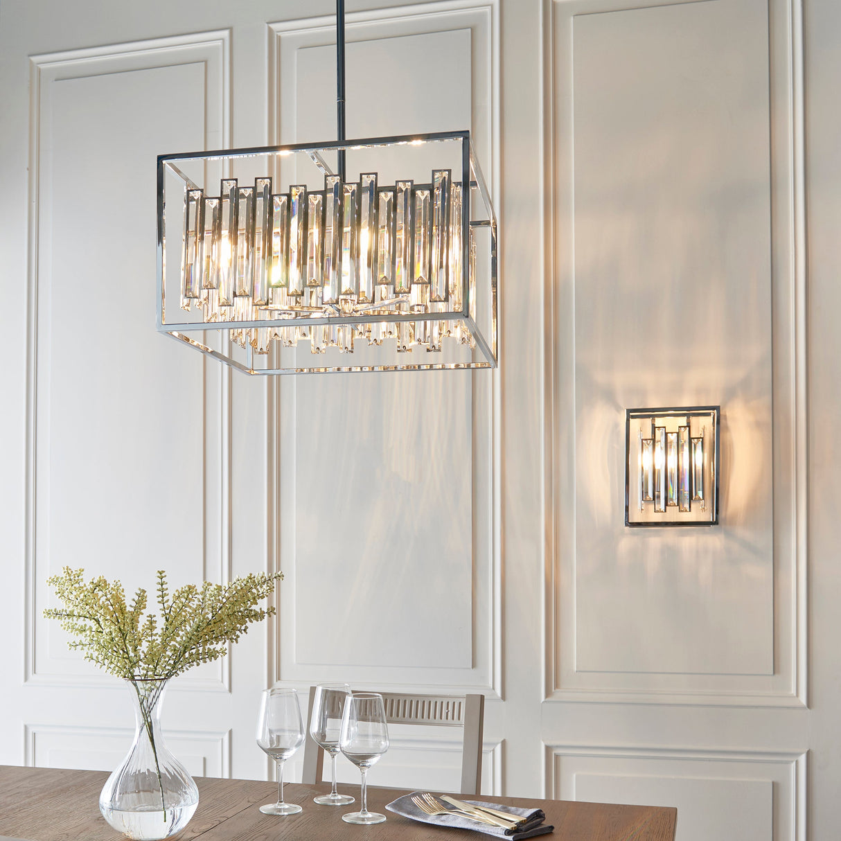 Endon Acadia Crystal Pendant Large –  from Amos Lighting + Home