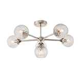 Amos Allegra 6lt Semi flush Bright Nickel –  from Amos Lighting + Home