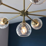 Amos Allegra 8lt Chandelier Antique Brass –  from Amos Lighting + Home