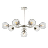 Amos Allegra 8lt Chandelier Bright Nickel –  from Amos Lighting + Home