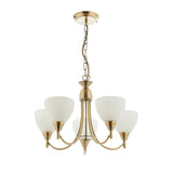 Endon Alton 5lt Chandelier Antique Brass –  from Amos Lighting + Home