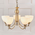 Endon Alton 5lt Chandelier Antique Brass –  from Amos Lighting + Home