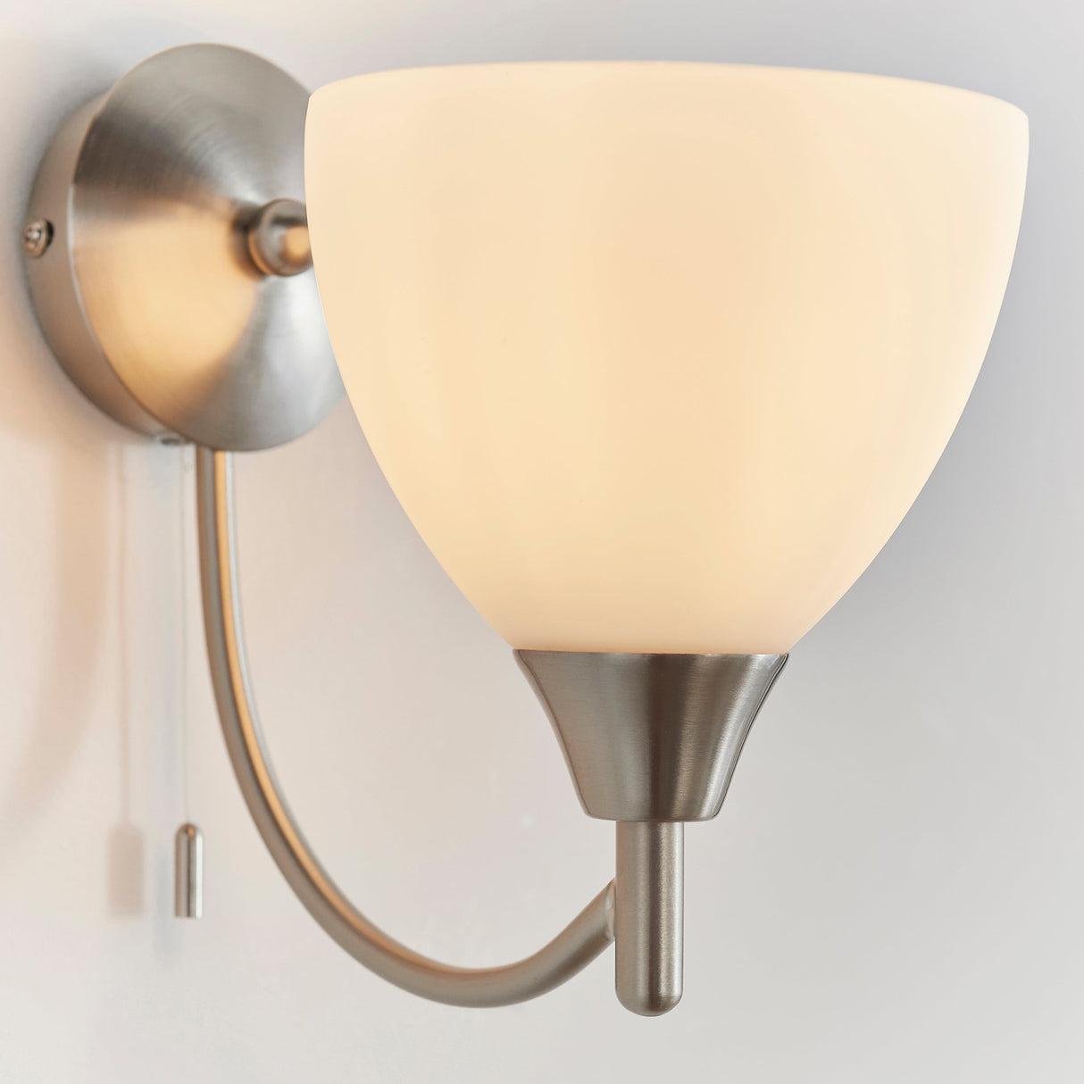 Endon Alton Wall Light Satin Chrome –  from Amos Lighting + Home