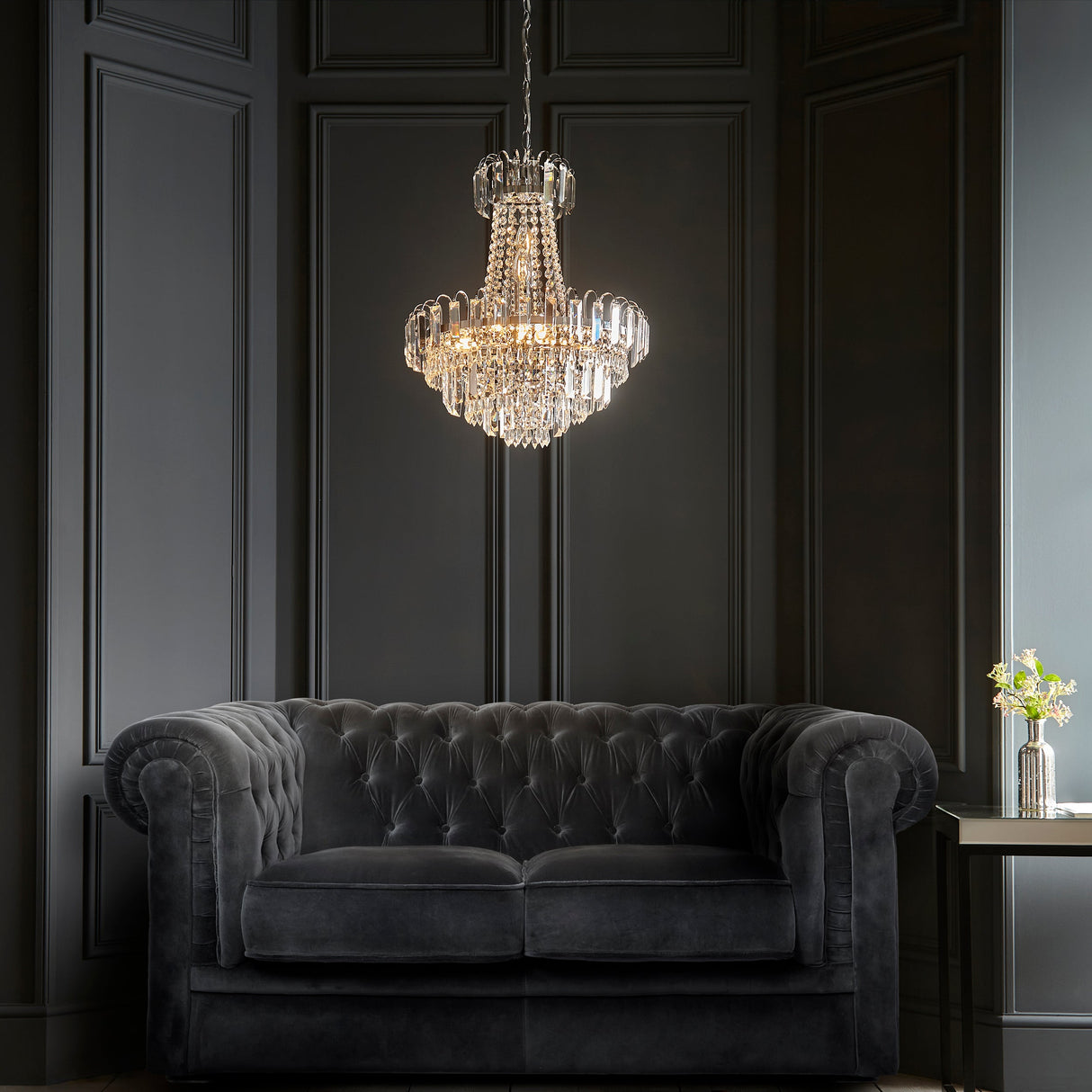 Amos Amadis Polished Chrome Chandelier –  from Amos Lighting + Home