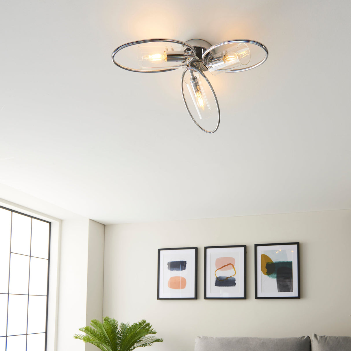 Amos Amari Ceiling Light Chrome –  from Amos Lighting + Home