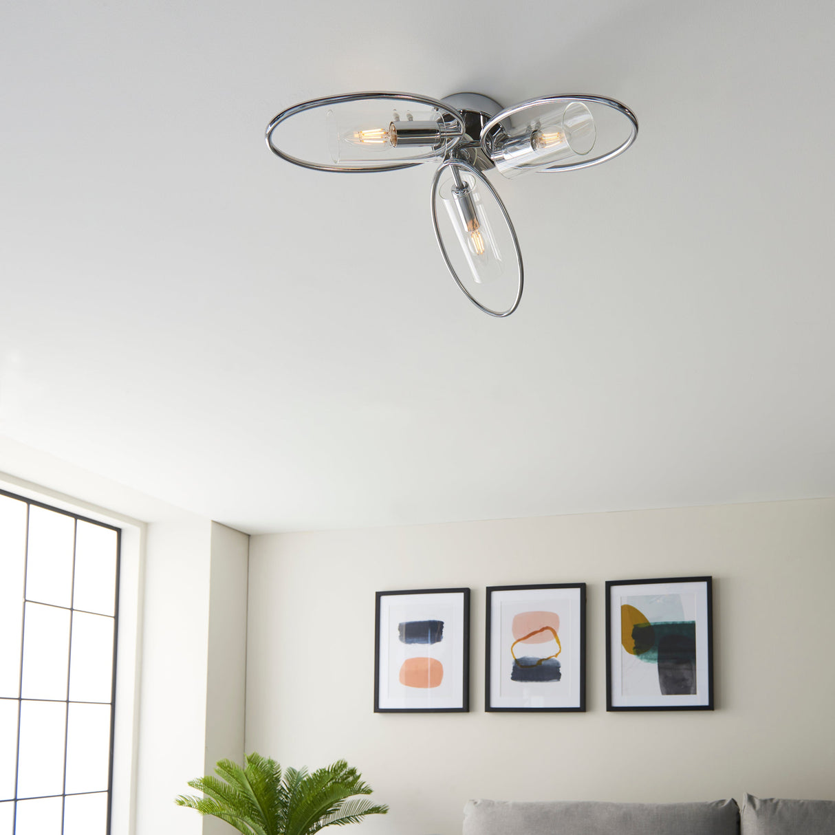 Amos Amari Ceiling Light Chrome –  from Amos Lighting + Home