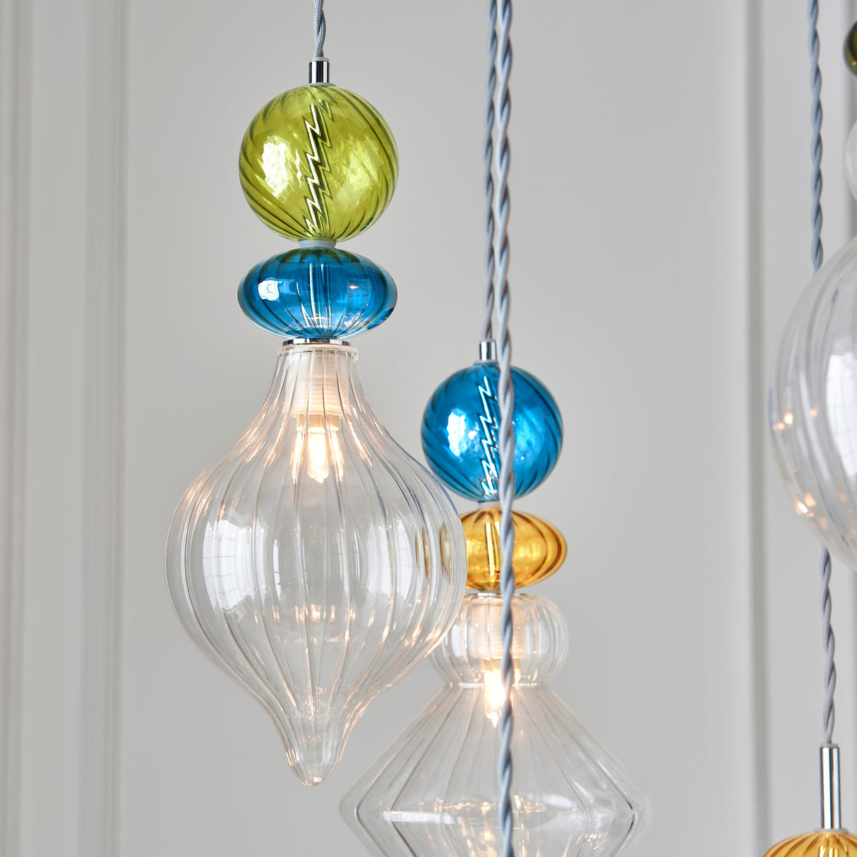 Amos April Multi Coloured 6lt Pendant Cascade –  from Amos Lighting + Home