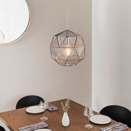 Endon Armour Pendant Chrome –  from Amos Lighting + Home