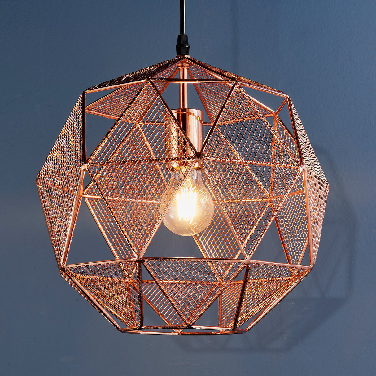 Endon Armour Pendant Copper –  from Amos Lighting + Home