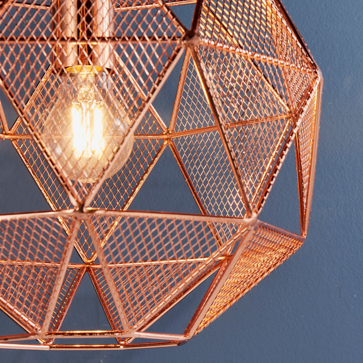 Endon Armour Pendant Copper –  from Amos Lighting + Home