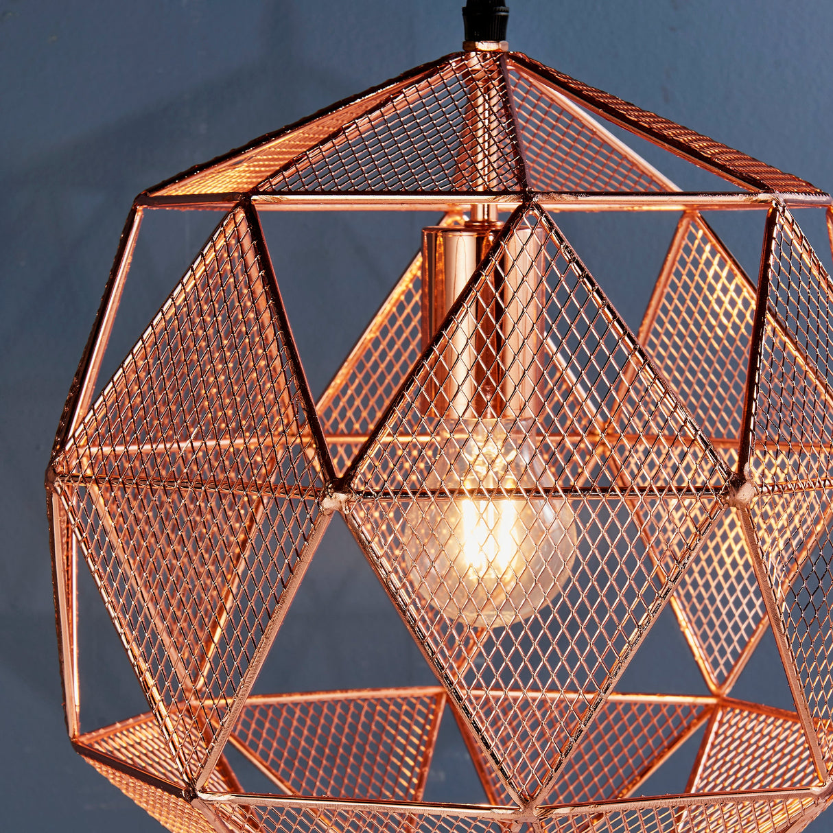 Endon Armour Pendant Copper –  from Amos Lighting + Home