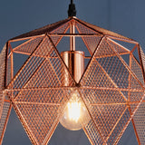 Endon Armour Pendant Copper –  from Amos Lighting + Home