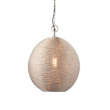 Endon Asha Polished Nickel Wire Pendant –  from Amos Lighting + Home