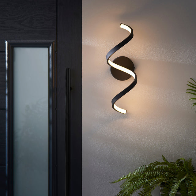 Amos Astral Black LED Outdoor Wall Light –  from Amos Lighting + Home