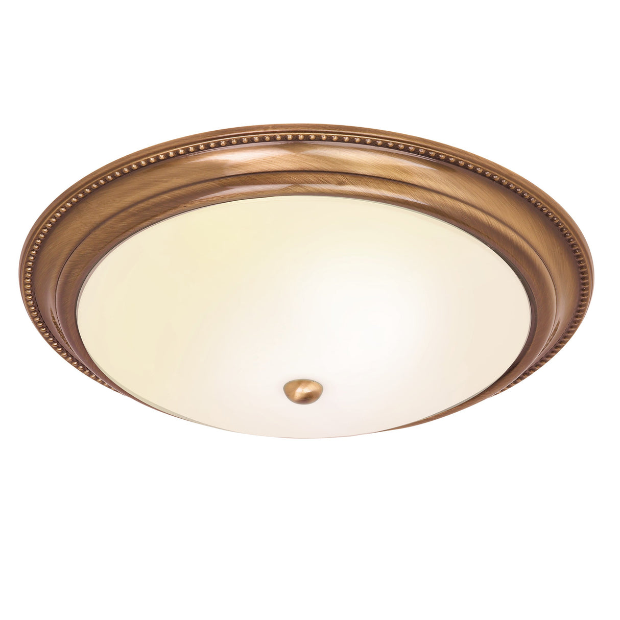 Amos Atlas Antique Brass Flush Ceiling Light –  from Amos Lighting + Home