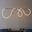 Amos Attalea LED Linear Pendant Satin Gold –  from Amos Lighting + Home