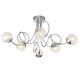 Amos Auria Chrome 6lt Semi flush –  from Amos Lighting + Home