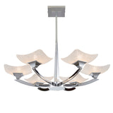 Endon Ayres Chrome & Scavo Glass 6lt Semi Flush Ceiling Light –  from Amos Lighting + Home