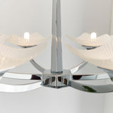 Endon Ayres Chrome & Scavo Glass 6lt Semi Flush Ceiling Light –  from Amos Lighting + Home