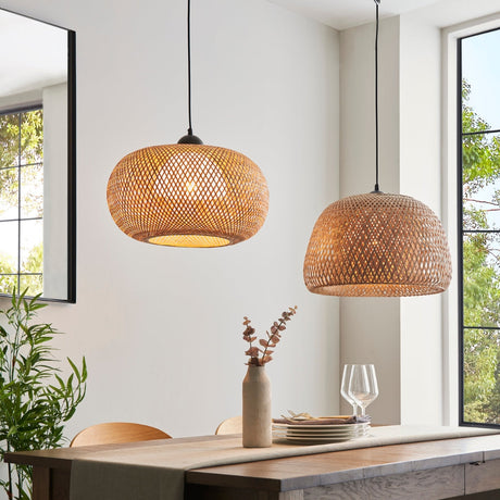 Amos Jago Rattan Twine Dome Pendant –  from Amos Lighting + Home