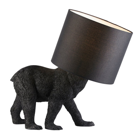 Amos Barack Bear Table Lamp Matt Black with Shade –  from Amos Lighting + Home