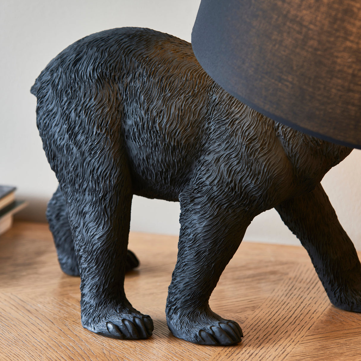 Amos Barack Bear Table Lamp Matt Black with Shade –  from Amos Lighting + Home