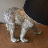 Amos Barack Bear Table Lamp Vintage Silver with Shade –  from Amos Lighting + Home