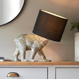 Amos Barack Bear Table Lamp Vintage Silver with Shade –  from Amos Lighting + Home