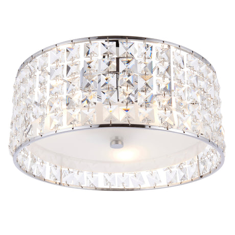 Amos Belfont Bathroom Crystal Flush Ceiling Light –  from Amos Lighting + Home