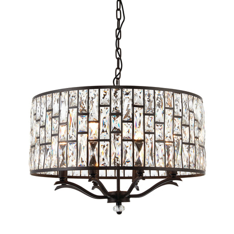 Endon Belle Dark Bronze 8lt Chandelier –  from Amos Lighting + Home