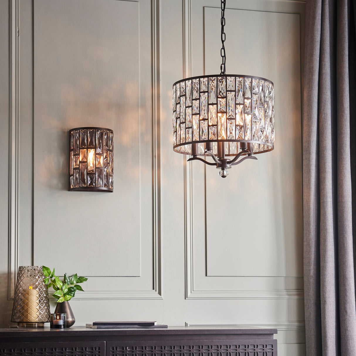 Endon Belle Dark Bronze Wall Light –  from Amos Lighting + Home