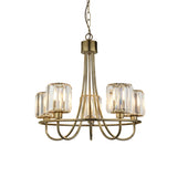 Amos Berenice 5lt Chandelier Antique Brass –  from Amos Lighting + Home