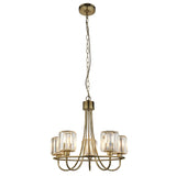 Amos Berenice 5lt Chandelier Antique Brass –  from Amos Lighting + Home