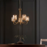 Amos Berenice 5lt Chandelier Antique Brass –  from Amos Lighting + Home