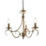 Amos Bernice 3lt Chandelier Antique Brass –  from Amos Lighting + Home