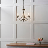 Amos Bernice 3lt Chandelier Antique Brass –  from Amos Lighting + Home