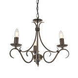 Amos Bernice 3lt Chandelier Antique Silver –  from Amos Lighting + Home