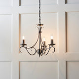 Amos Bernice 3lt Chandelier Antique Silver –  from Amos Lighting + Home