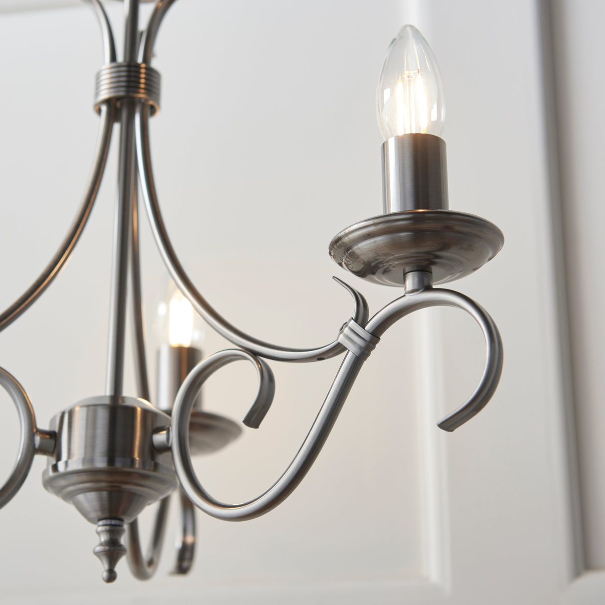 Amos Bernice 3lt Chandelier Antique Silver –  from Amos Lighting + Home