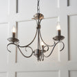 Amos Bernice 3lt Chandelier Antique Silver –  from Amos Lighting + Home