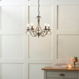 Amos Bernice 5lt Chandelier Antique Silver –  from Amos Lighting + Home