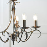 Amos Bernice 5lt Chandelier Antique Silver –  from Amos Lighting + Home